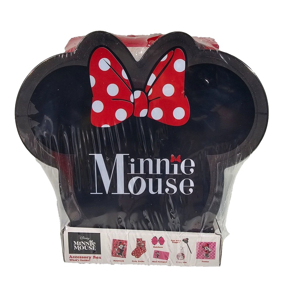 CultureFly Disney Minnie Mouse‎ Accessory Box Case Socks Notebook Poster Hairbow